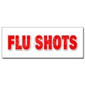 Signmission FLU SHOTS DECAL sticker medical walk in clinic school exam walk-in doctor, D-12 Flu Shots D-12 Flu Shots